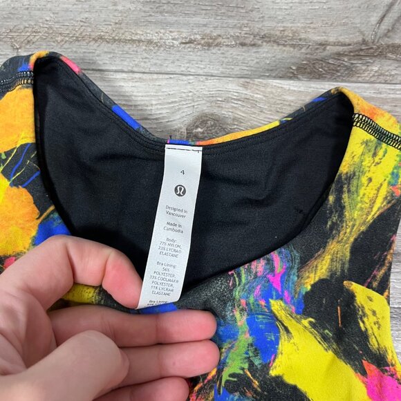 Lululemon Athletic Invigorate Training Tank Top Undertone Multi NWT Size 4 - Picture 5 of 6